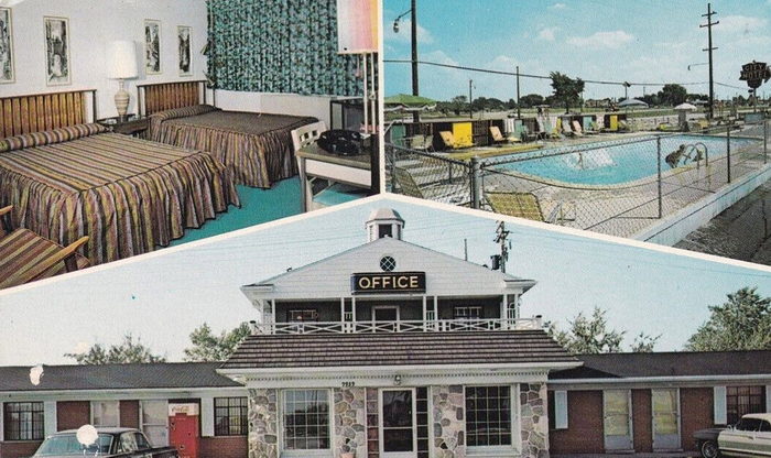 Travelers Motor Inn (New City Motel) - Old Postcard (newer photo)